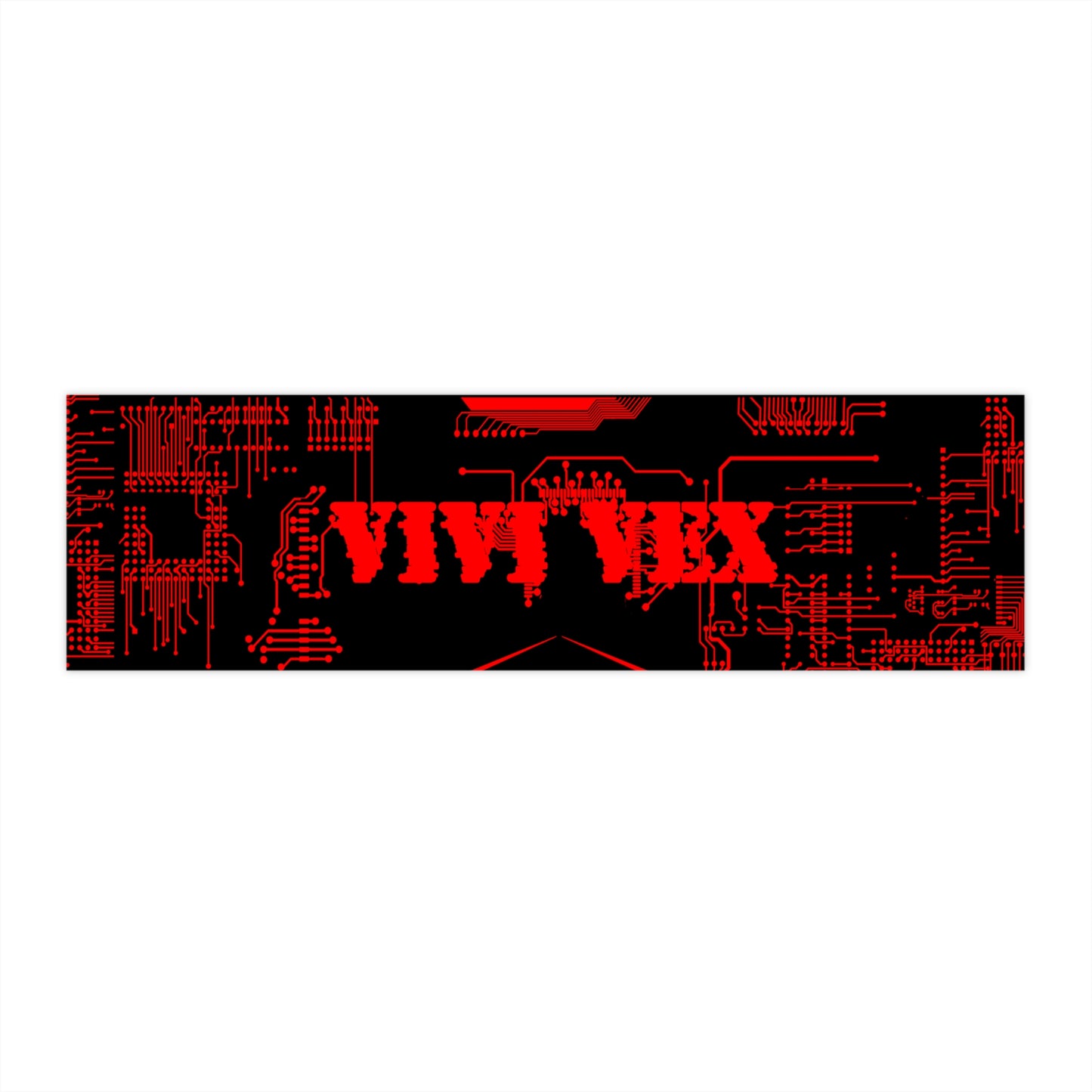 ViVi Vex Red Cyberpunk's Shadow Bumper Sticker