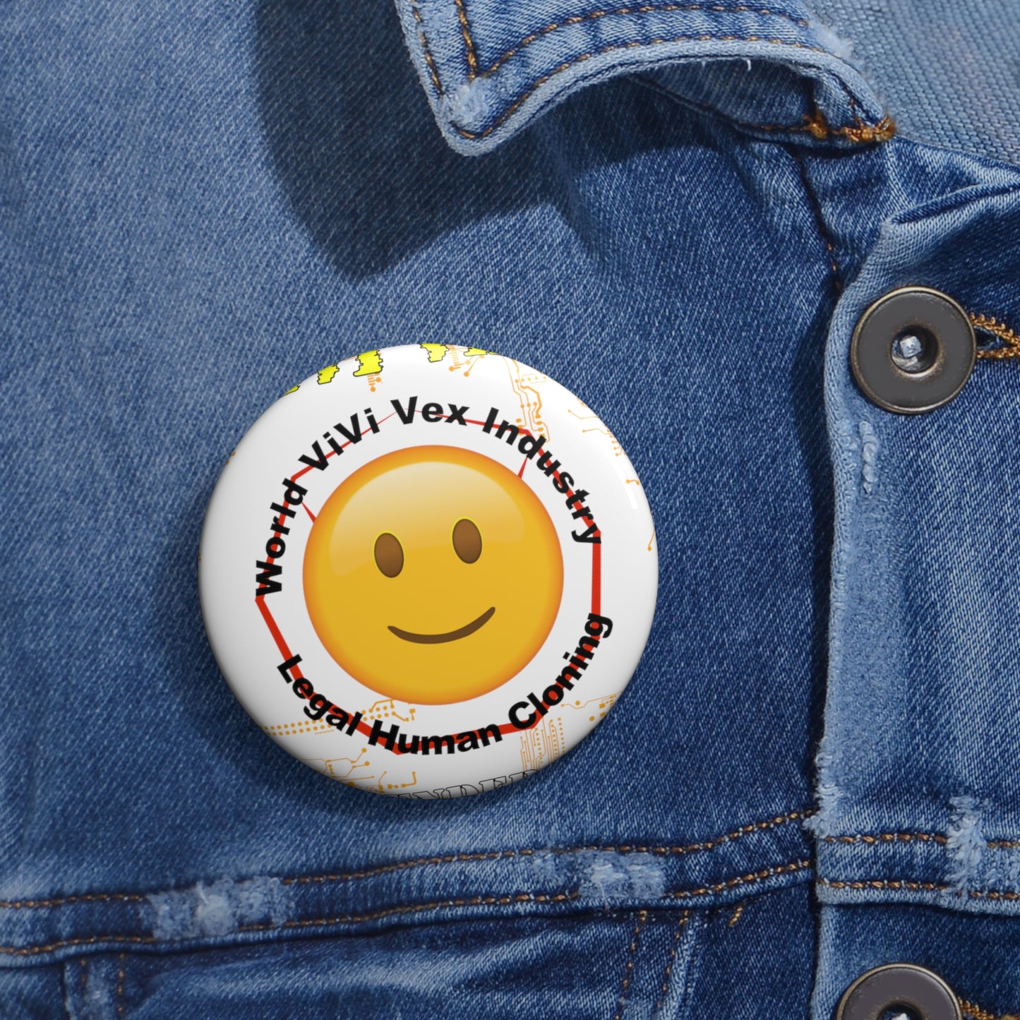 ViVi Vex Happy Pin Buttons